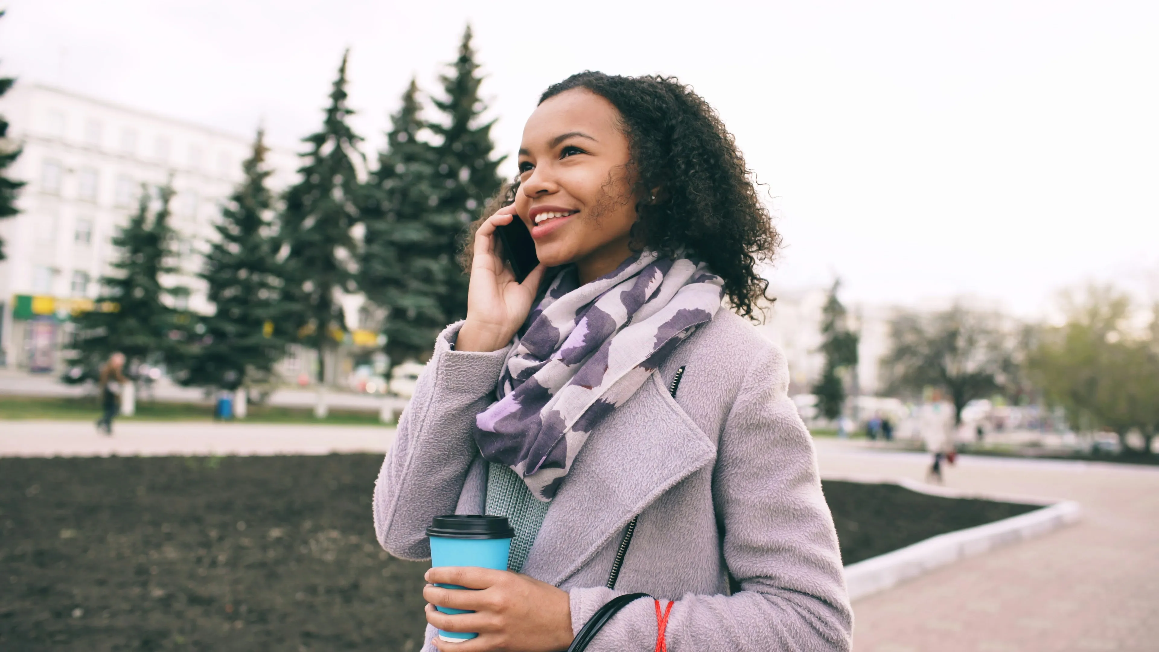 Woman using smartphone